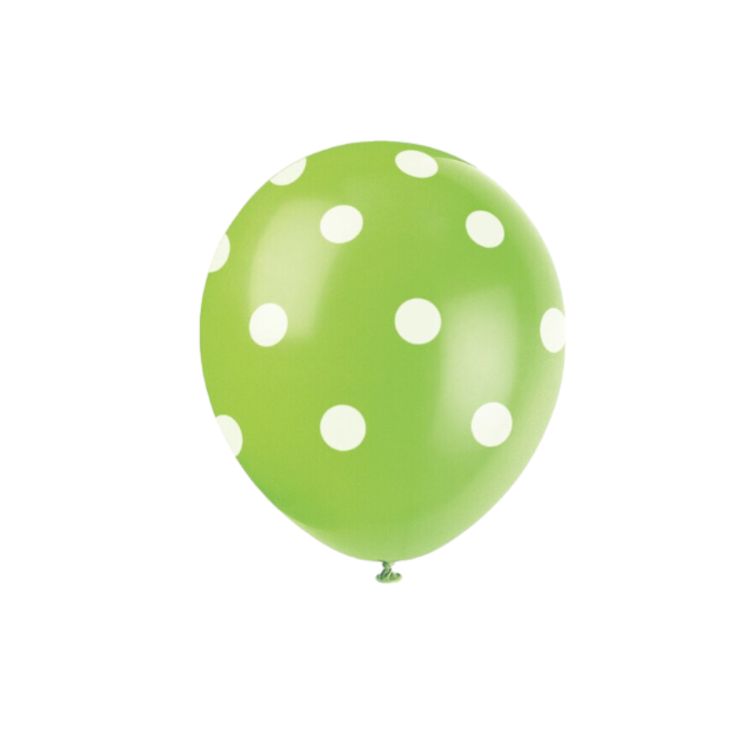 10 baloane verzi cu buline