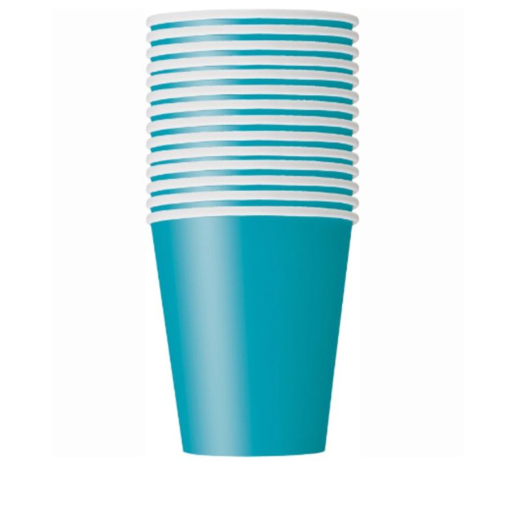 14 pahare bleu party - 266 ml