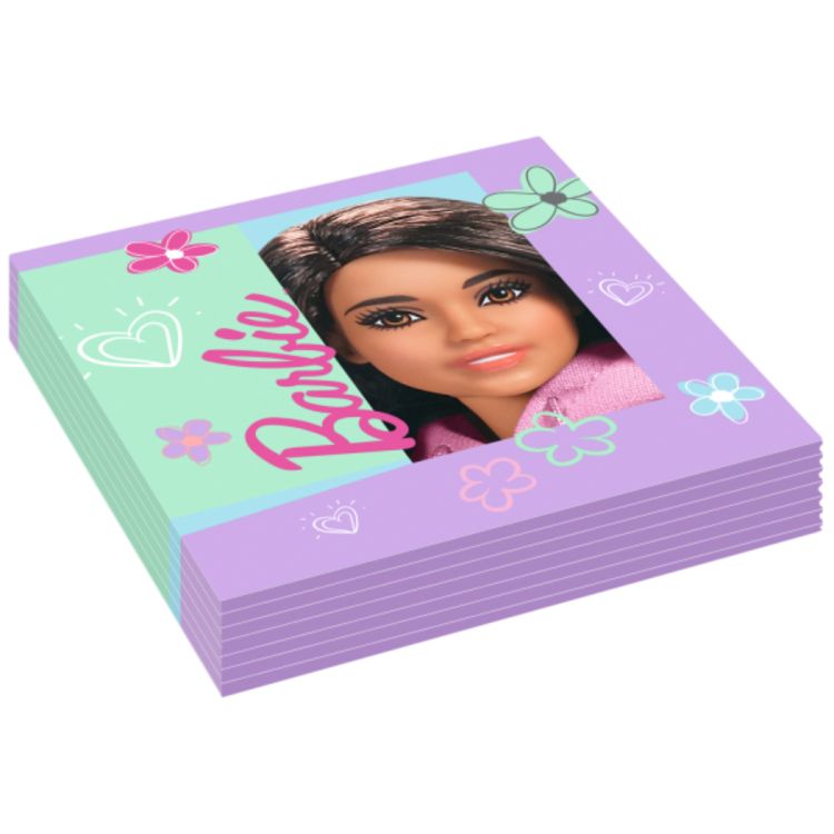16 șervețele Barbie Sweet - 33x33 cm