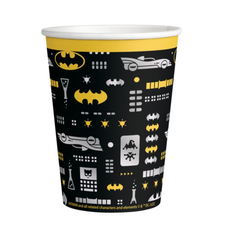 8 pahare party Batman - 250 ml