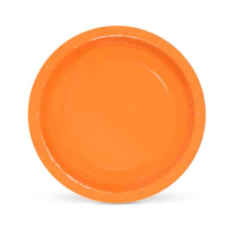 8 farfurii portocalii - 23 cm