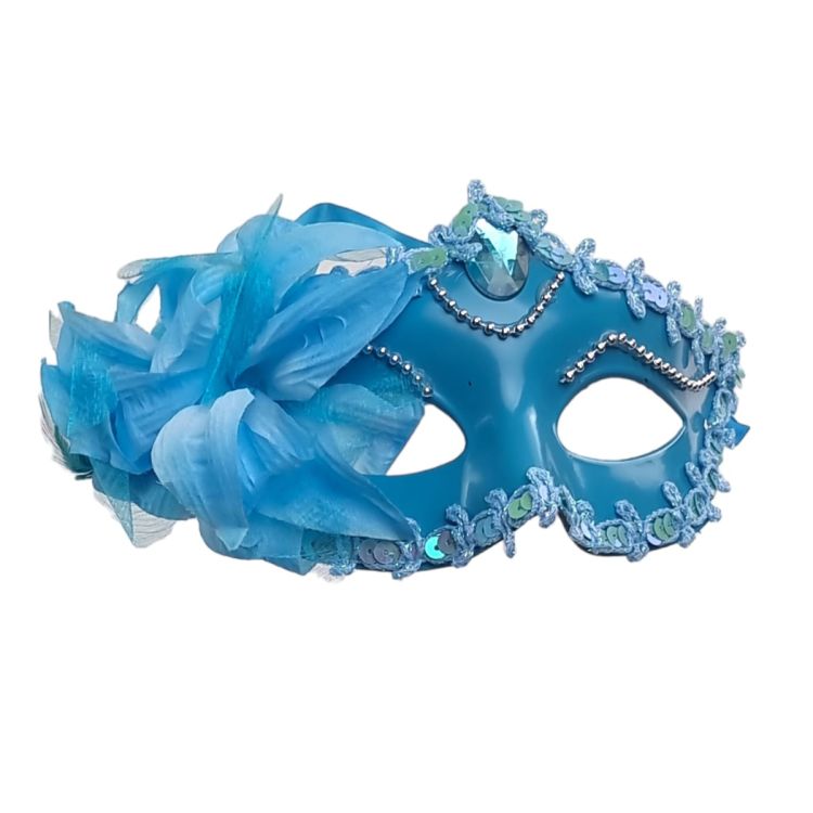 Masca venetiana bleu