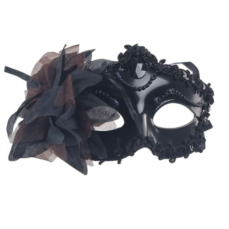 Masca venetiana neagra