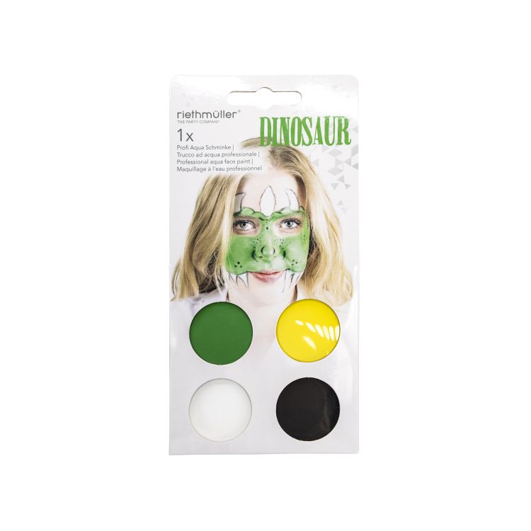 Paletă face paint 4 culori Dino