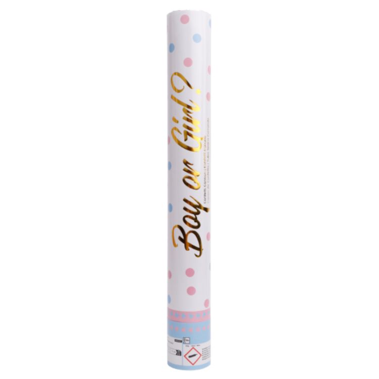 Tun confetti hârtie Gender Reveal -roz- 40 cm