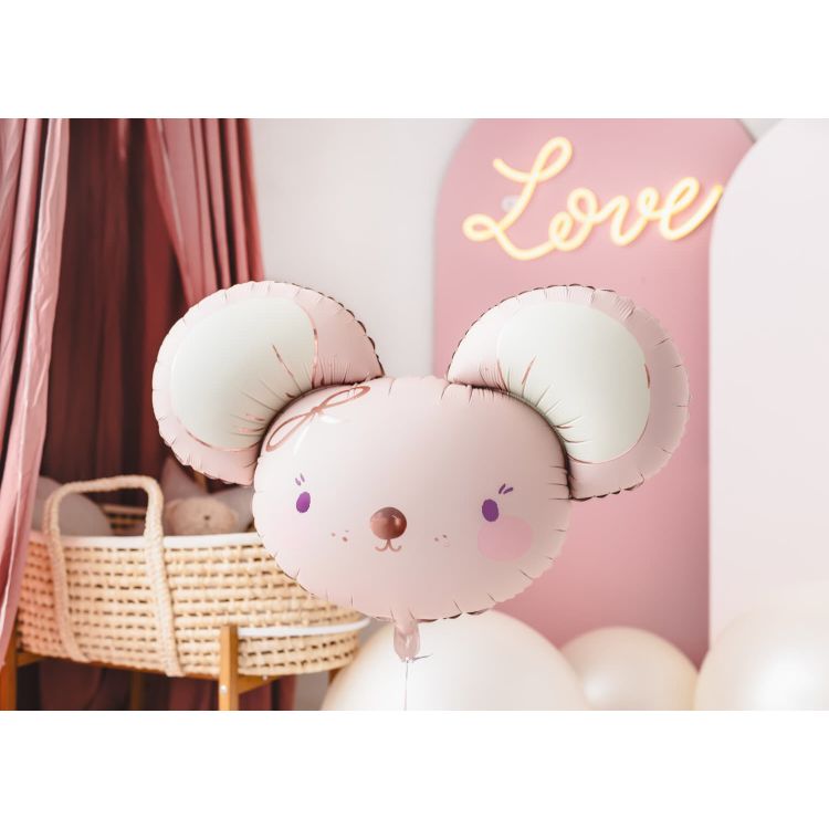 Balon șoarece roz 96 cm