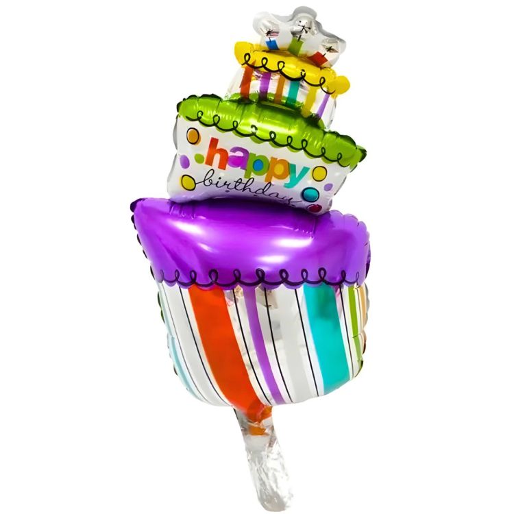 Balon tort multicolor 98 cm