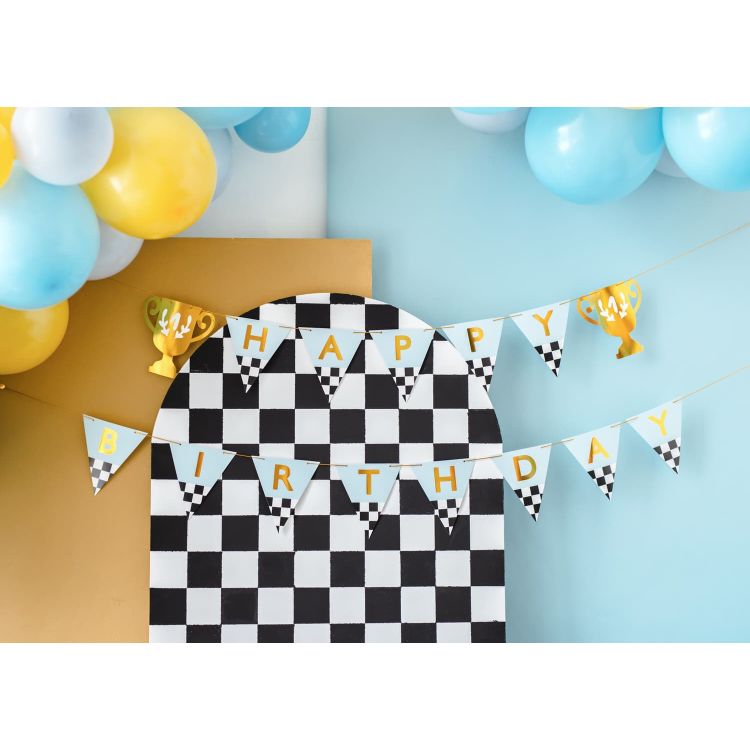Banner Happy Birthday trofeu