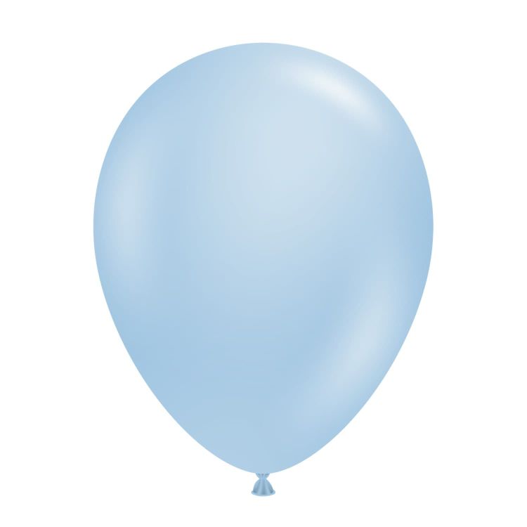 100 Baloane Latex Tuftex Metallic Sky Blue 30 cm
