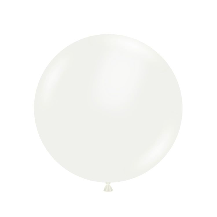 2 Baloane Latex Jumbo Tuftex White 90 cm