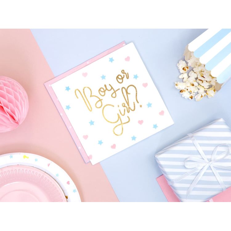 20 Șervețele Gender Reveal