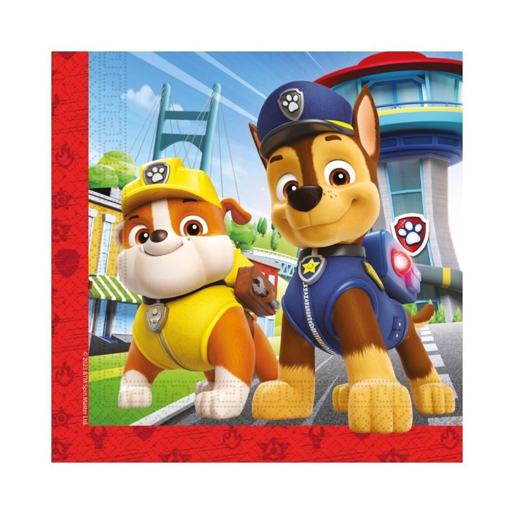 20 șervețele Paw Patrol - 33 x 33 cm