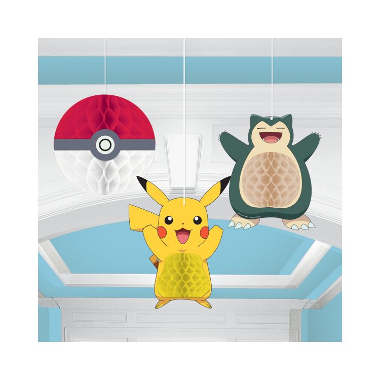 3 Decorațiuni Honeycomb Pokémon
