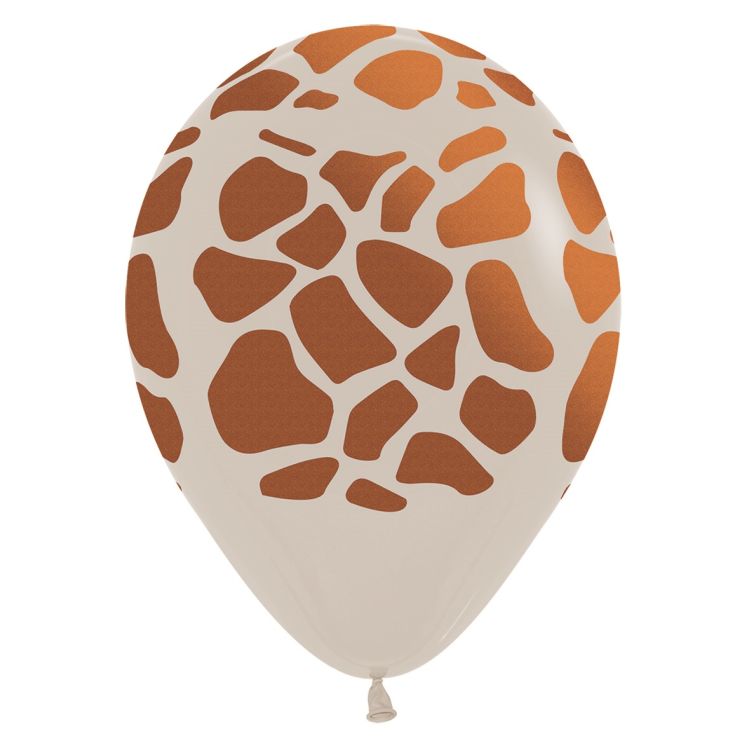 5 Baloane Giraffe White Sand Sempertex - 30 cm