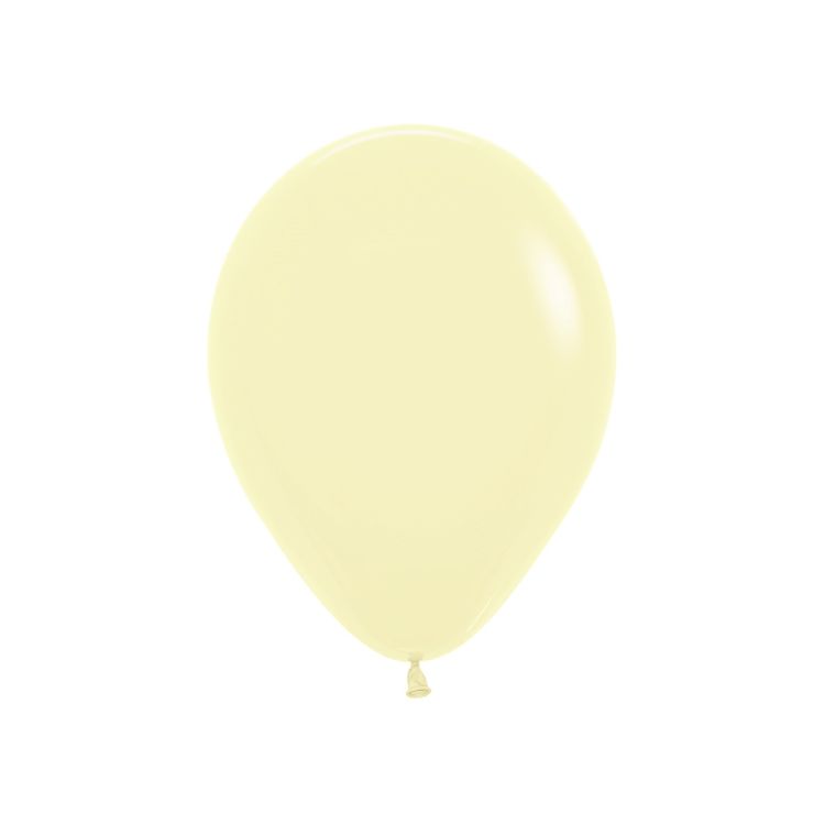 50 baloane Pastel Matte Yellow Sempertex - 23 cm