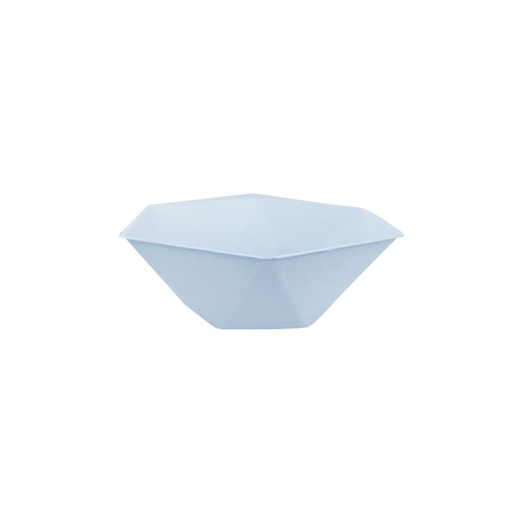 6 boluri hexagonale bleu pastel