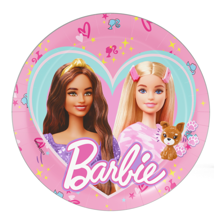 8 Farfurii Barbie 18 cm