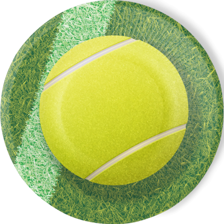 8 farfurii Tenis & Padel - 23 cm