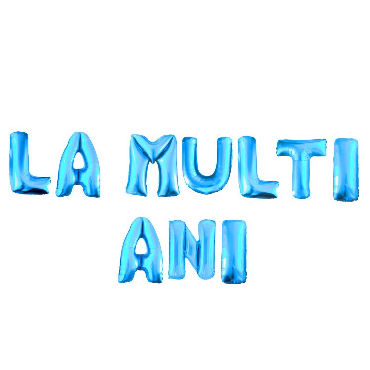 Baloane folie LA MULTI ANI bleu - 40 cm