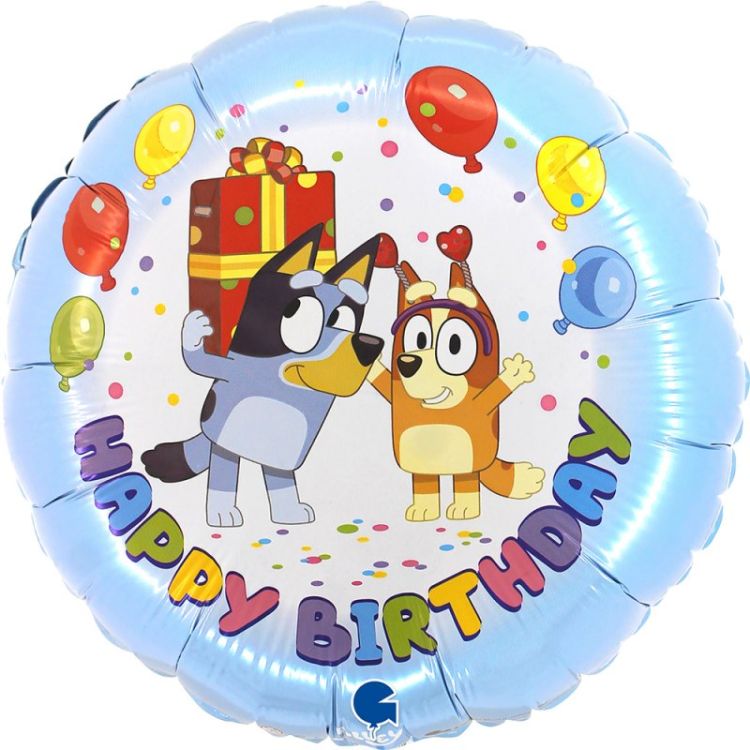 Balon folie Bluey Happy Birthday 45 cm