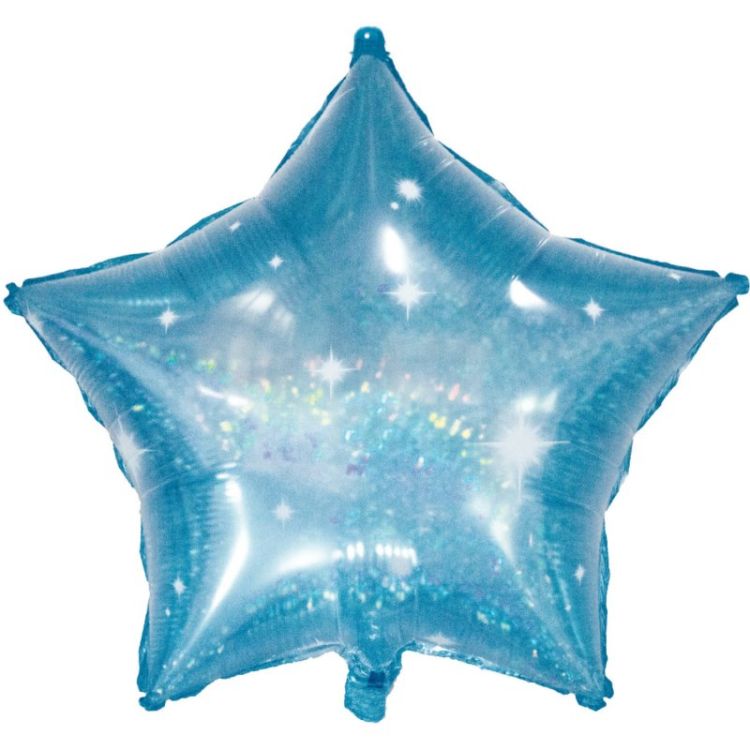 Balon stea Galactic Aqua 61 cm