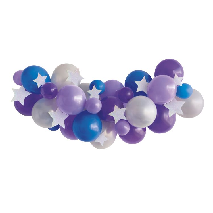 Ghirlandă DIY cu baloane purple royal blue