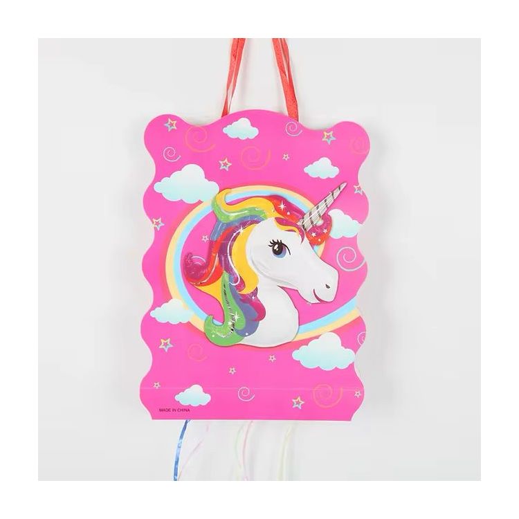 Pinata cu panglici Unicorn - 40 x 29 cm