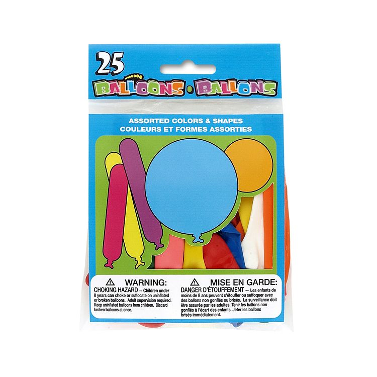 Baloane diverse forme - set de 25 baloane