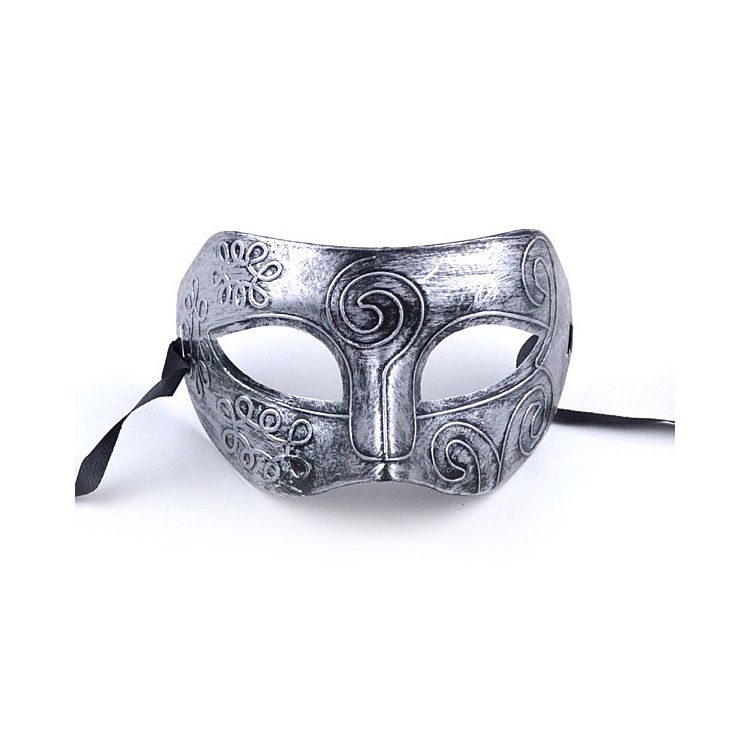 Masca Antique argintie - masca cu aspect antic