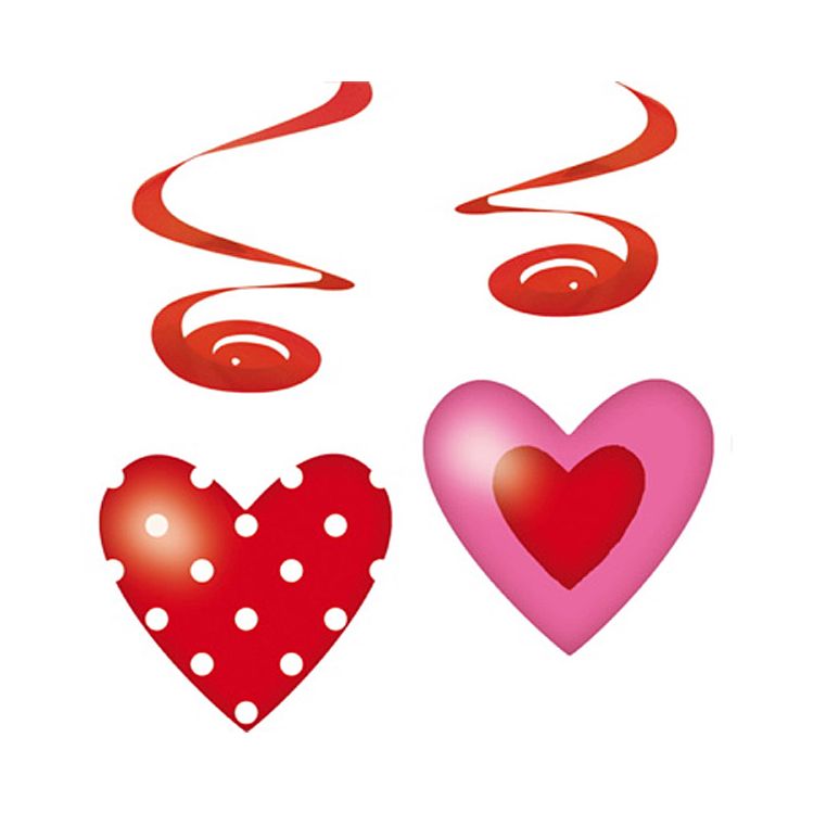 Spirale cu inimioare Valentines Day