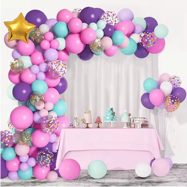 Arcada DIY cu 127 baloane multicolore