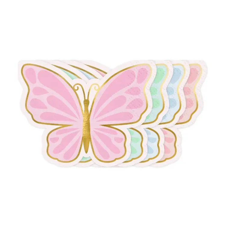 Servetele pastel fluture