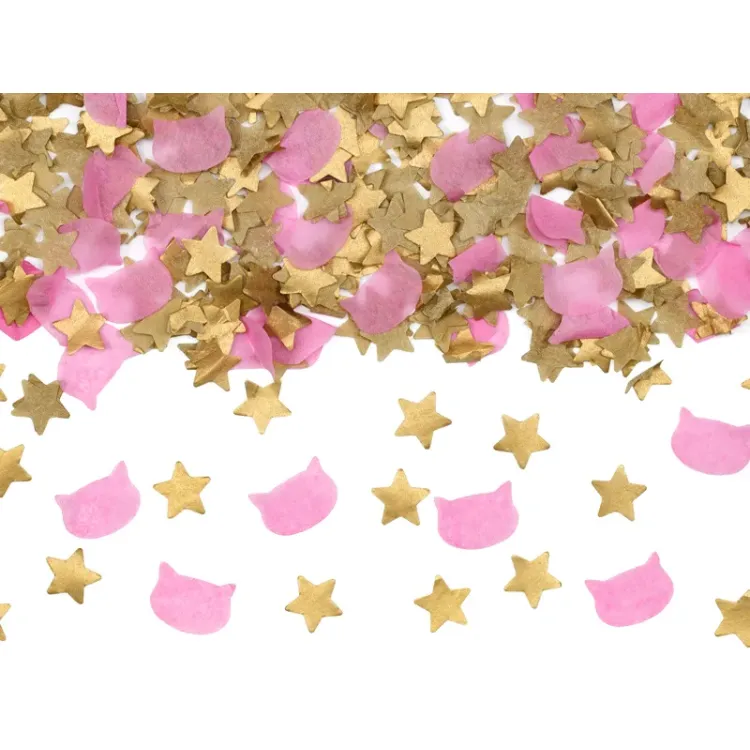 Tun confetti stelute si pisicute 20 cm
