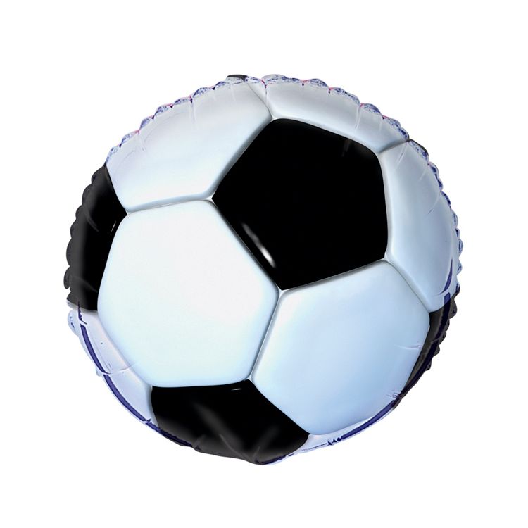 Balon folie metalizata minge de fotbal 3D 45cm