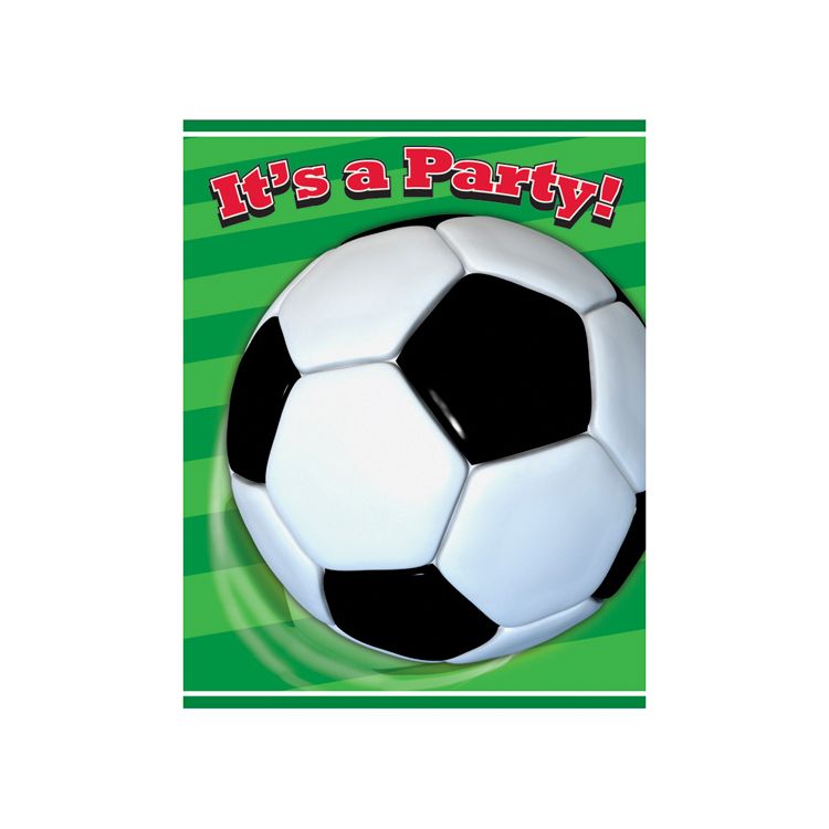 Invitatii Fotbal party 3D