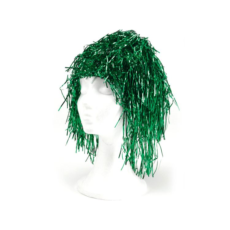 Peruca folie metalizata verde