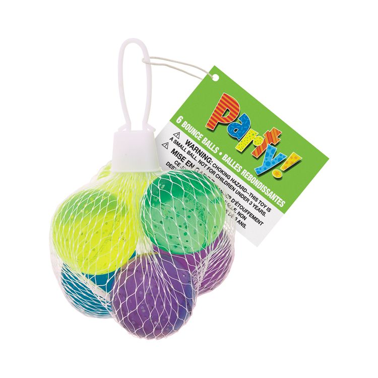 Set de 6 mingiute saltarete cu sclipici