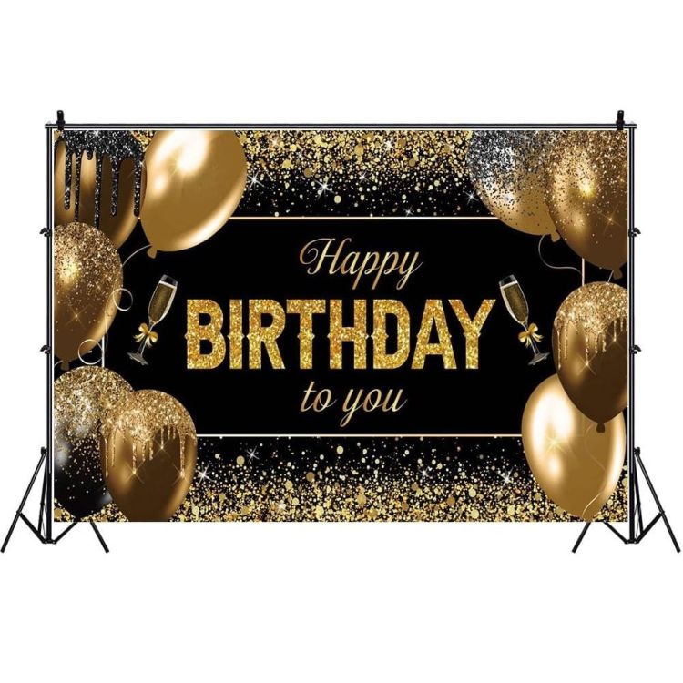 Banner Tip Fundal pentru Poze 185 x 110 cm Happy Birthday