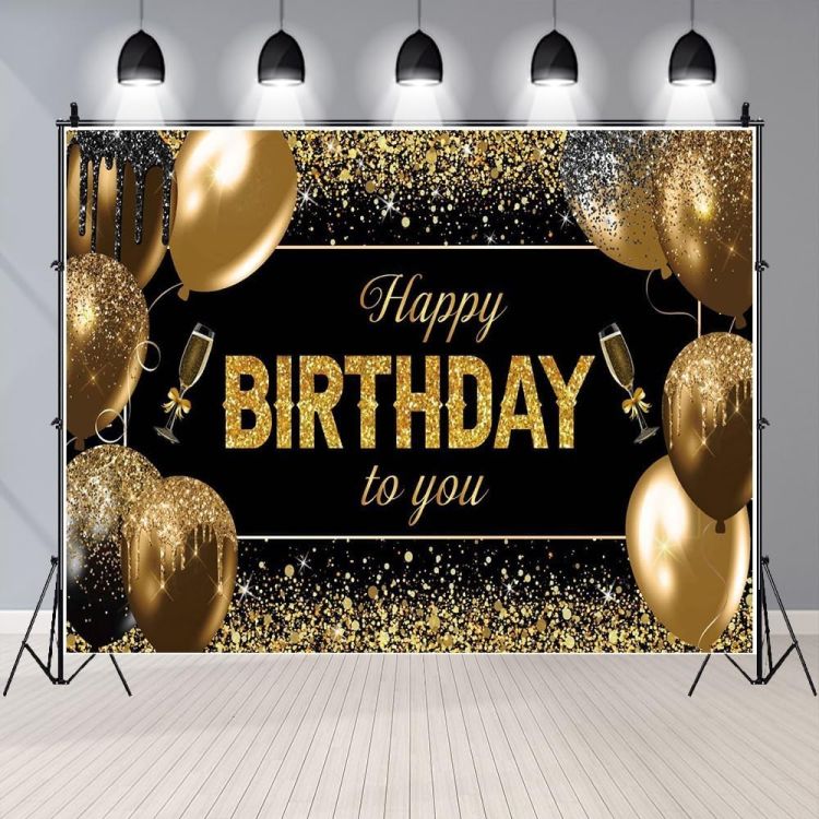 Banner Tip Fundal pentru Poze 185 x 110 cm Happy Birthday