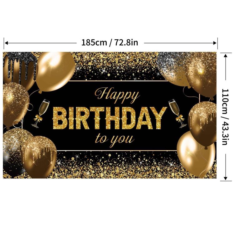 Banner Tip Fundal pentru Poze 185 x 110 cm Happy Birthday