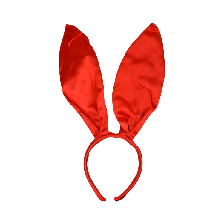 Urechi de iepuras Playboy rosii