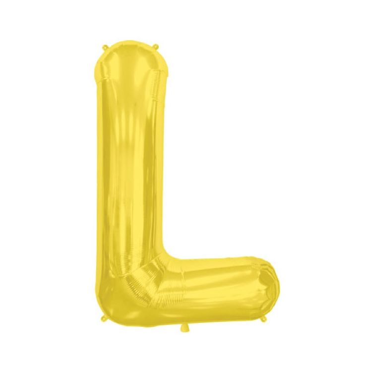 Balon folie litera L auriu - 86cm inaltime