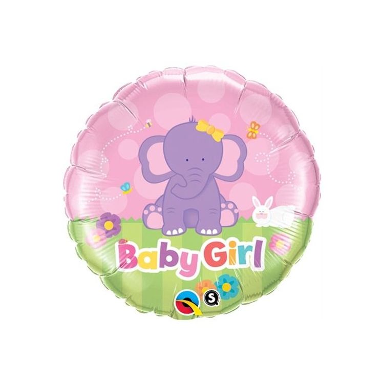 Balon folie metalizata elefantel Baby Girl