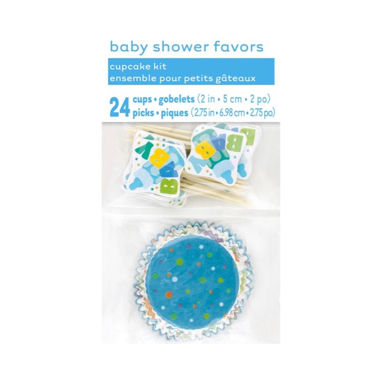 Kit decorare briose baby bleu