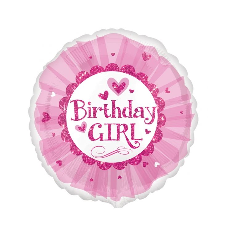 Balon folie metalizata 45cm Birthday Girl