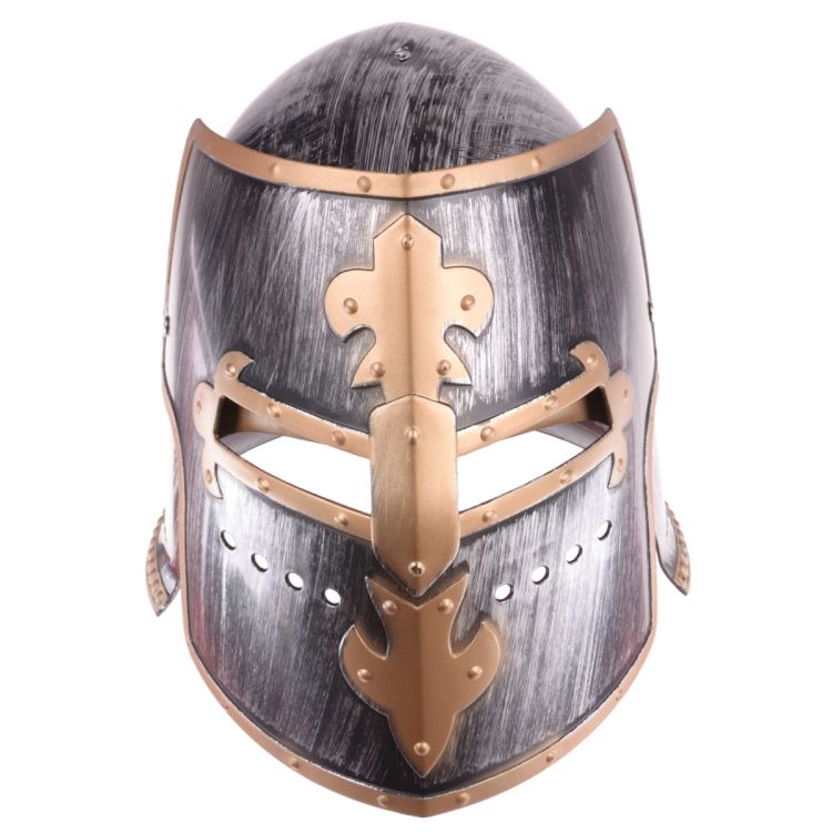 Caschetă Cavaler cu Vizieră – Coif Medieval din Plastic, Mărime Adult