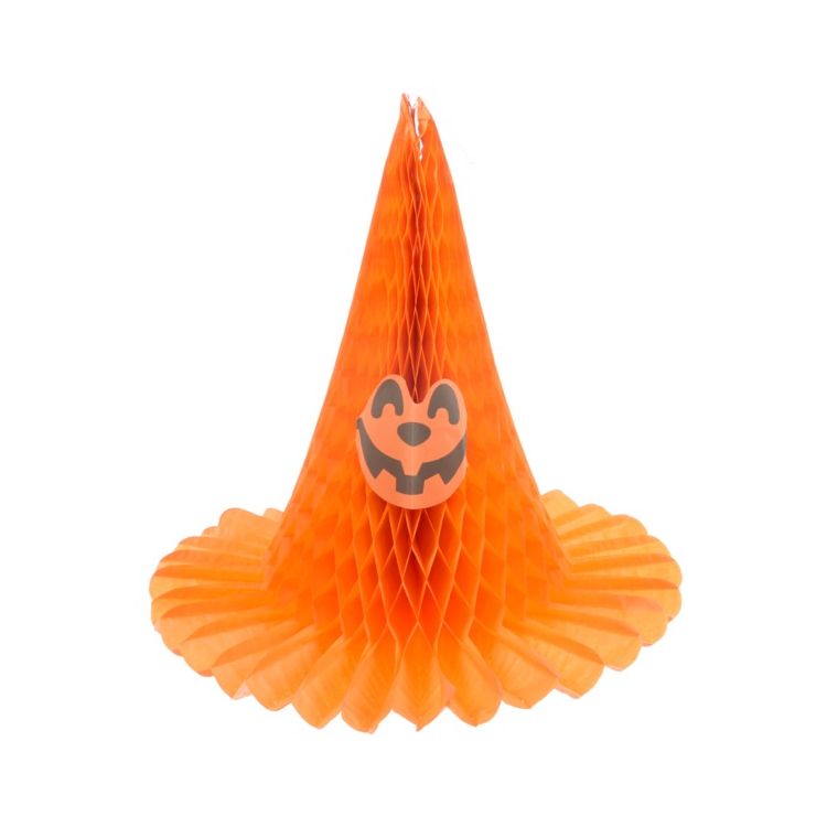 Decoratiune Halloween model coif portocaliu