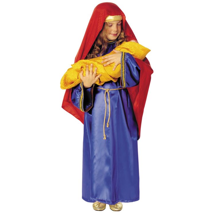 Costum Fecioara Maria 6-8 ani